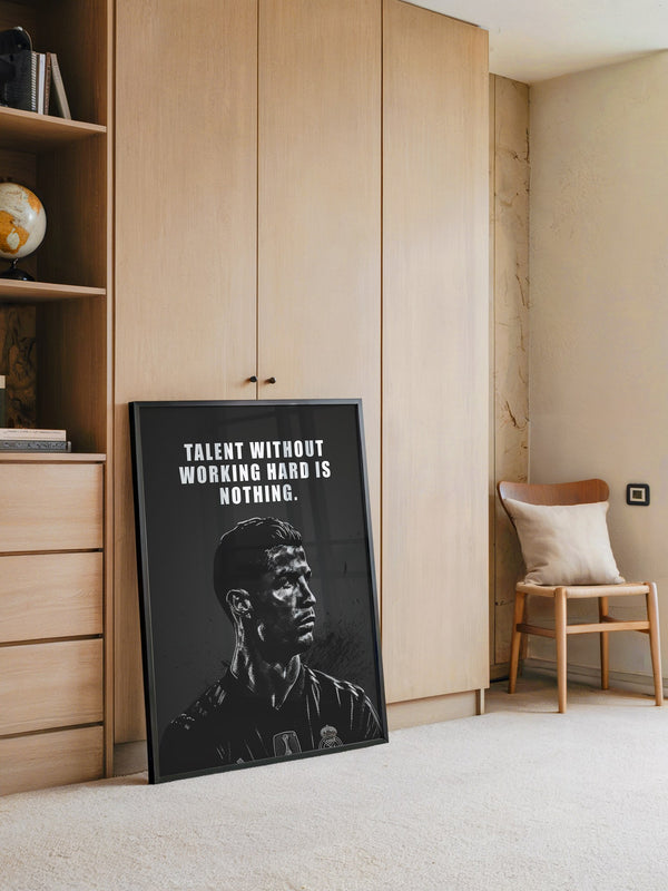 Fußballspieler Schwarz-Weiß Porträt