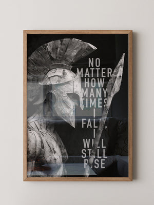 Schwarz-Weiß Krieger Profil