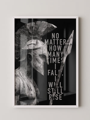 Schwarz-Weiß Krieger Profil