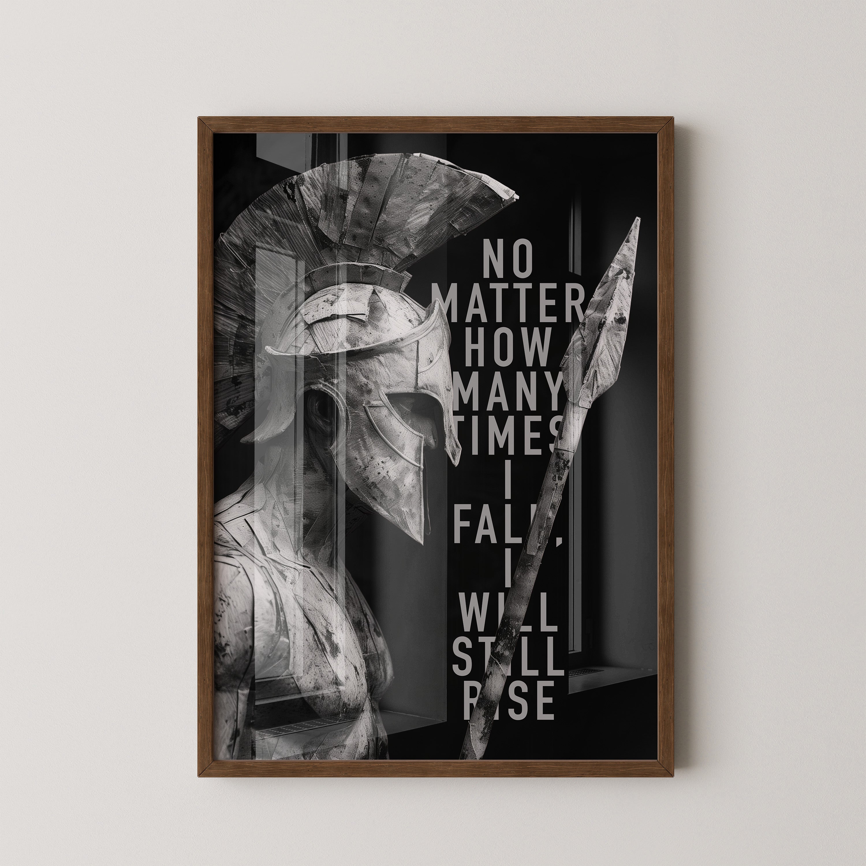 Schwarz-Weiß Krieger Profil