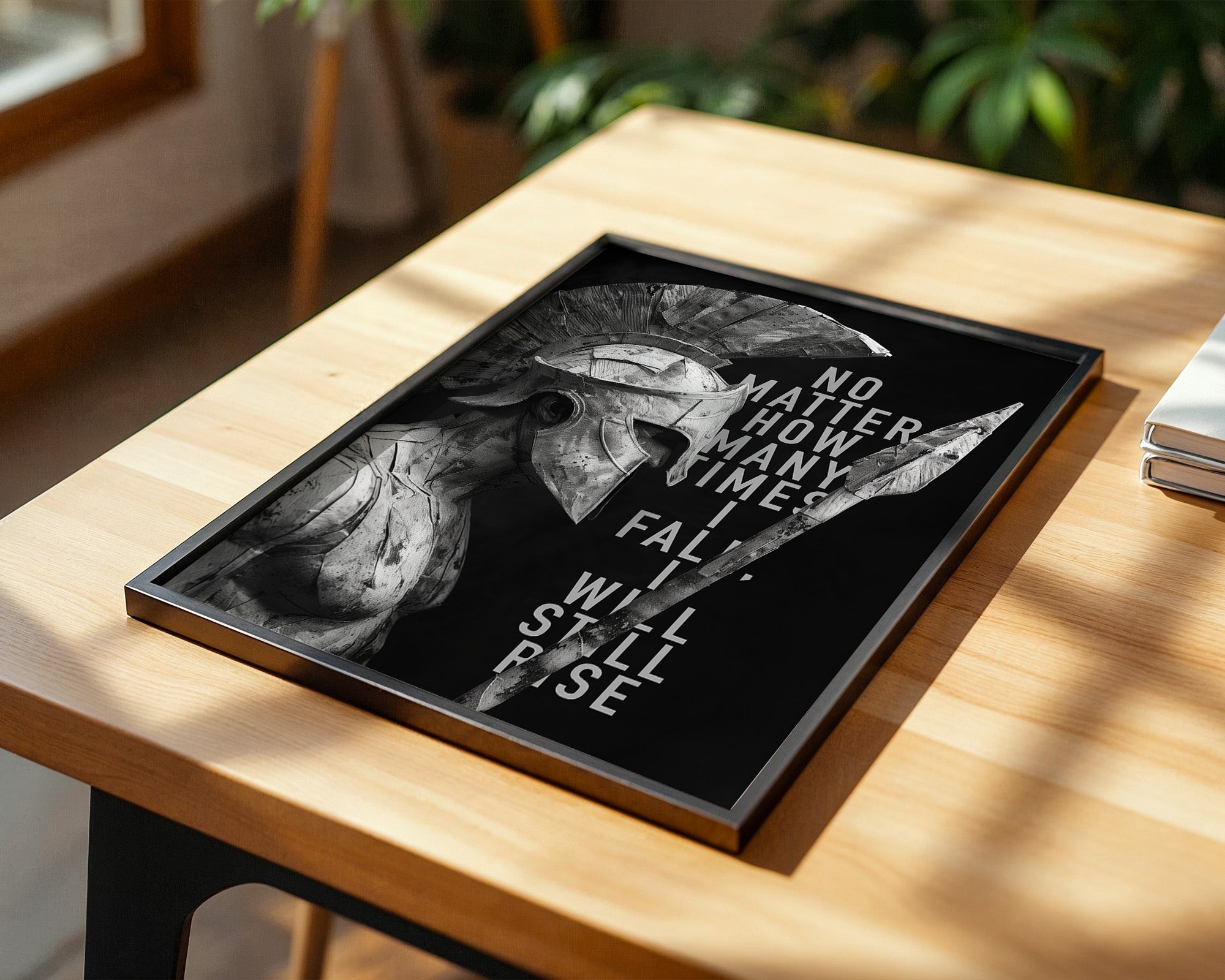 Schwarz-Weiß Krieger Profil