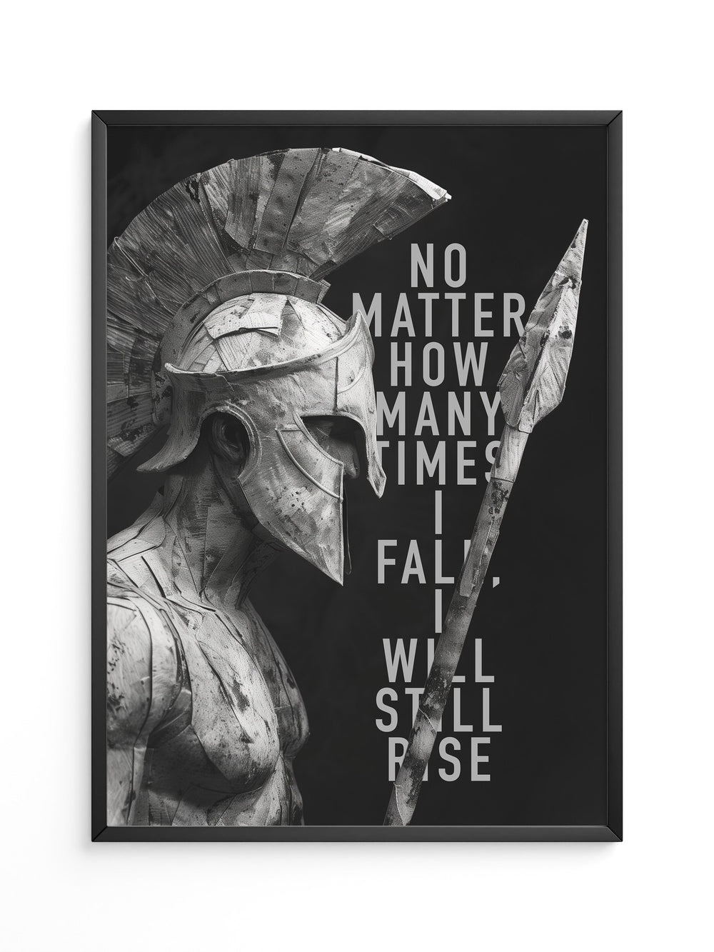 Schwarz-Weiß Krieger Profil