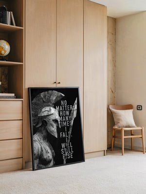 Schwarz-Weiß Krieger Profil