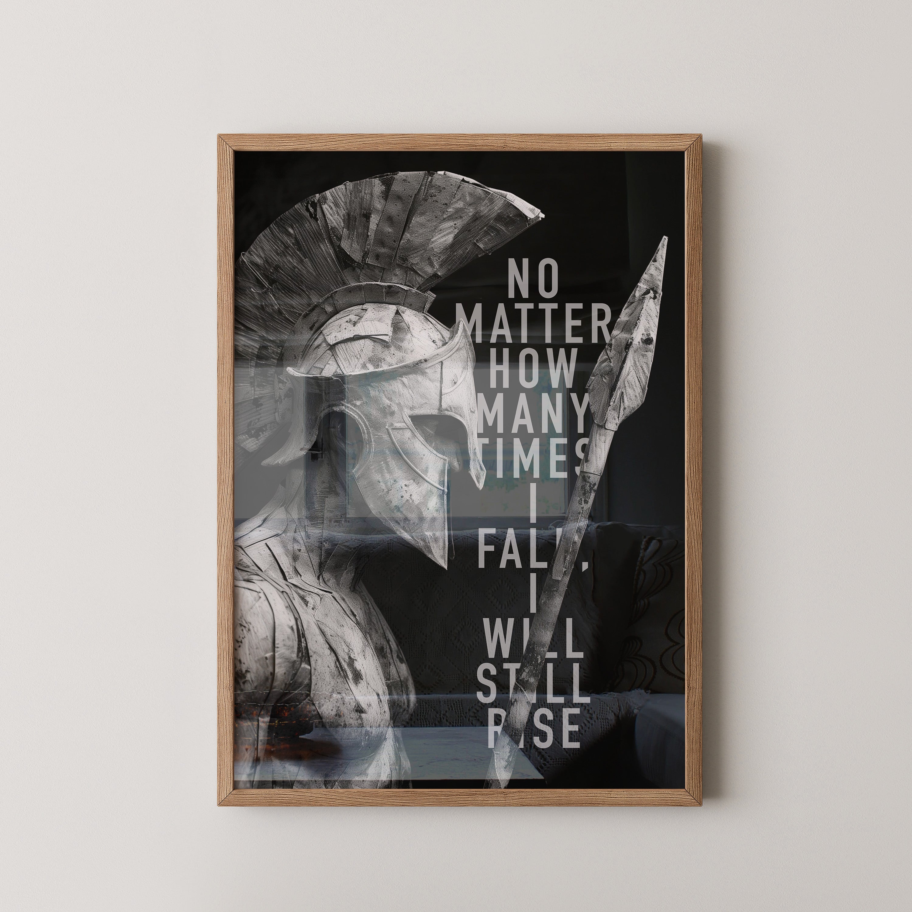 Schwarz-Weiß Krieger Profil