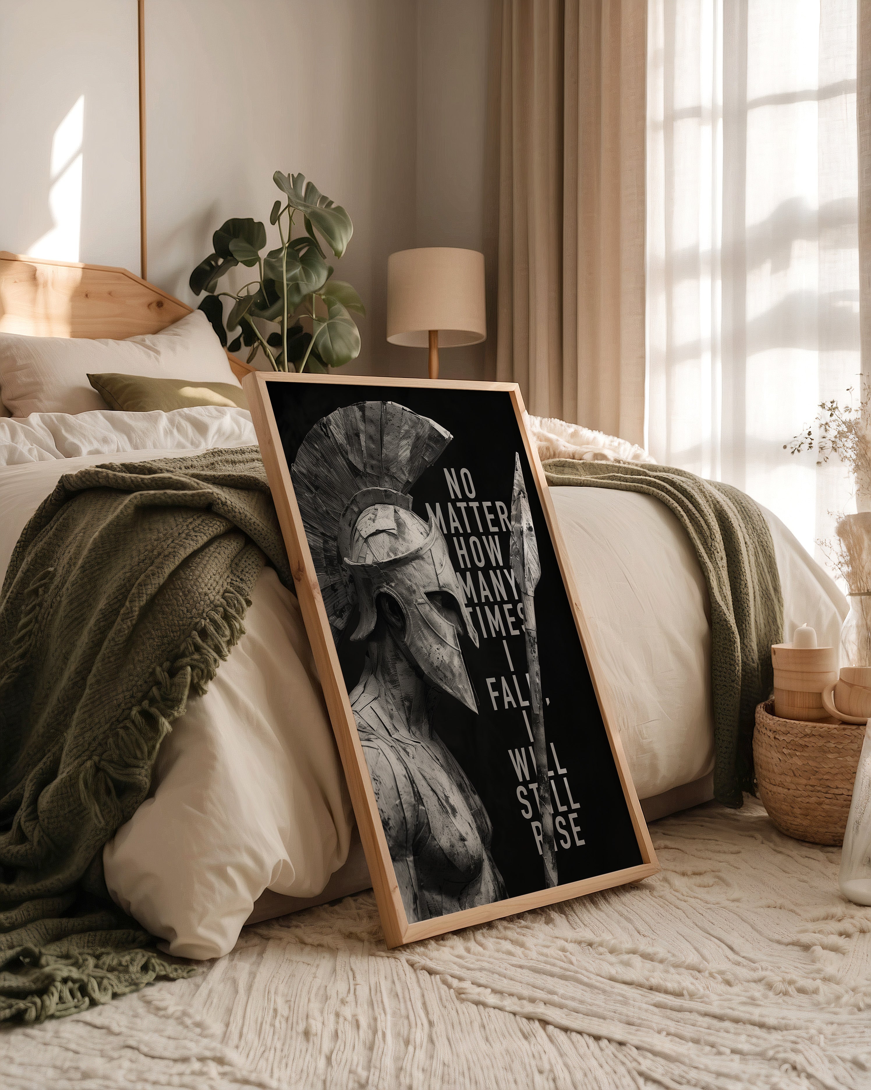 Schwarz-Weiß Krieger Profil