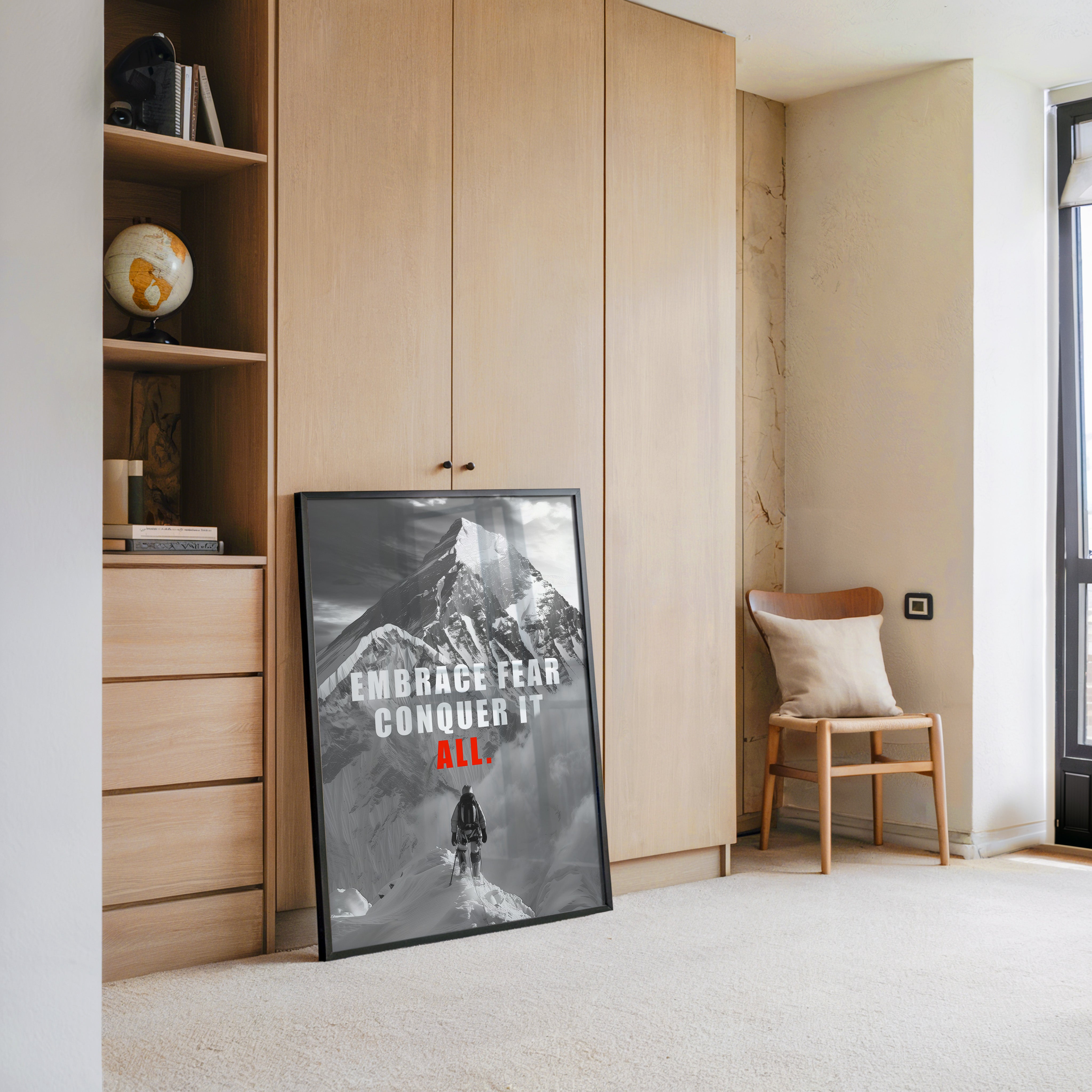 Bergsteiger Abstieg Schwarzweiß