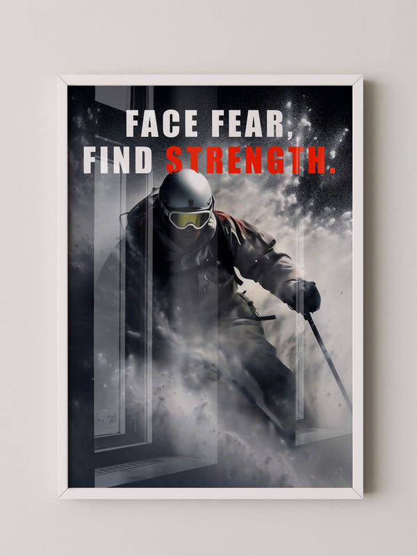 Skifahrer Schneeaction Dynamik