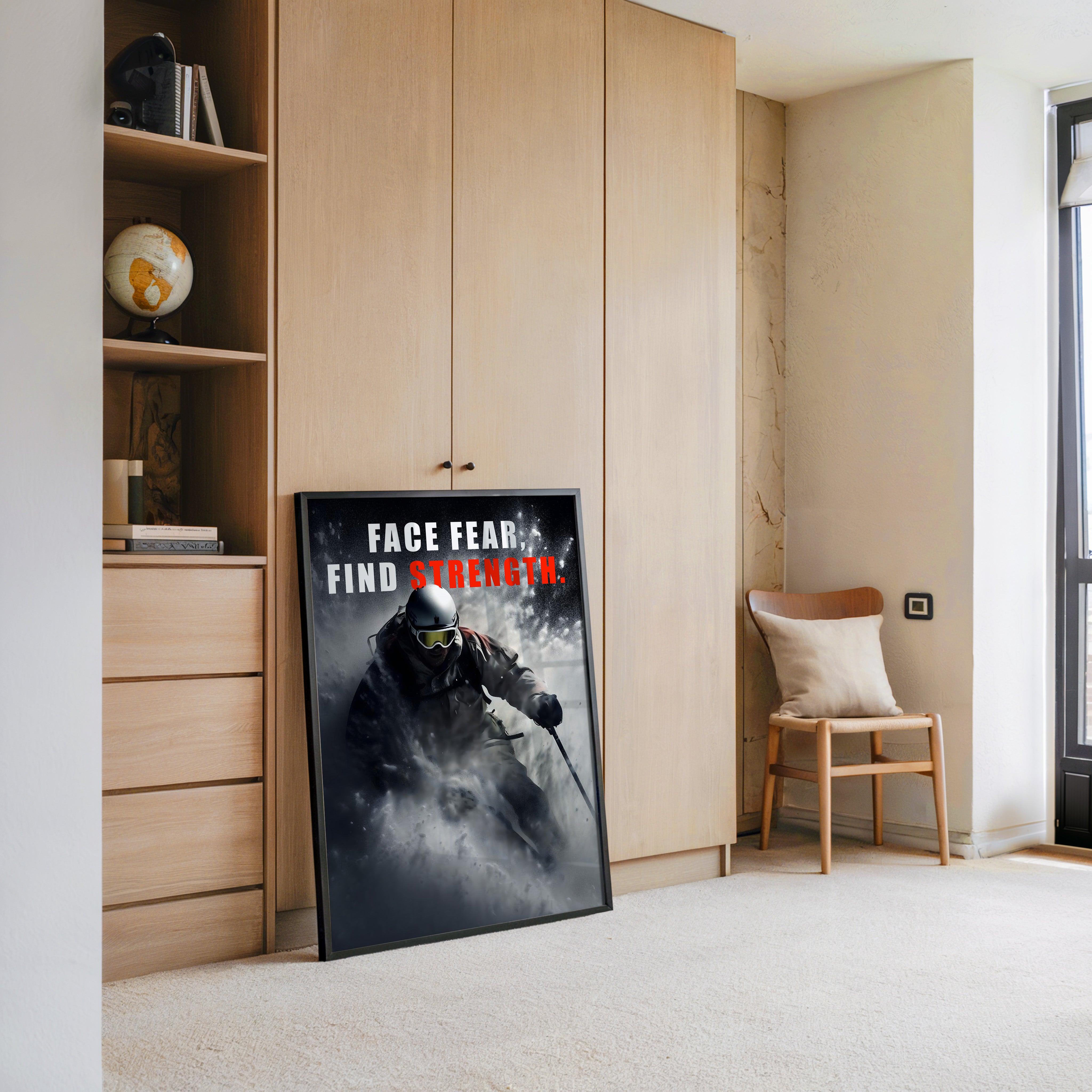 Skifahrer Schneeaction Dynamik