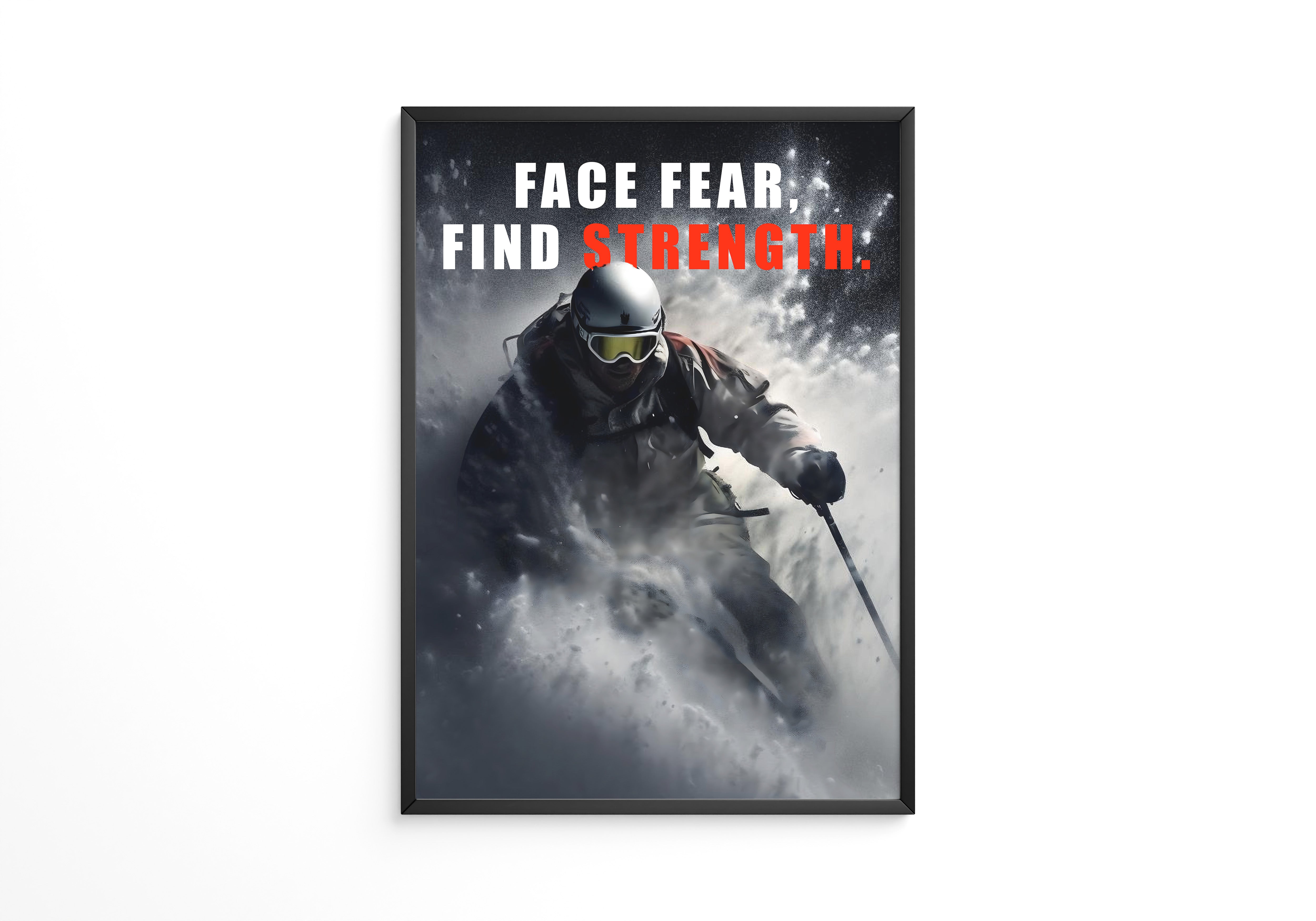 Skifahrer Schneeaction Dynamik