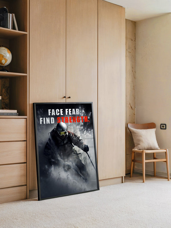 Skifahrer Schneeaction Dynamik