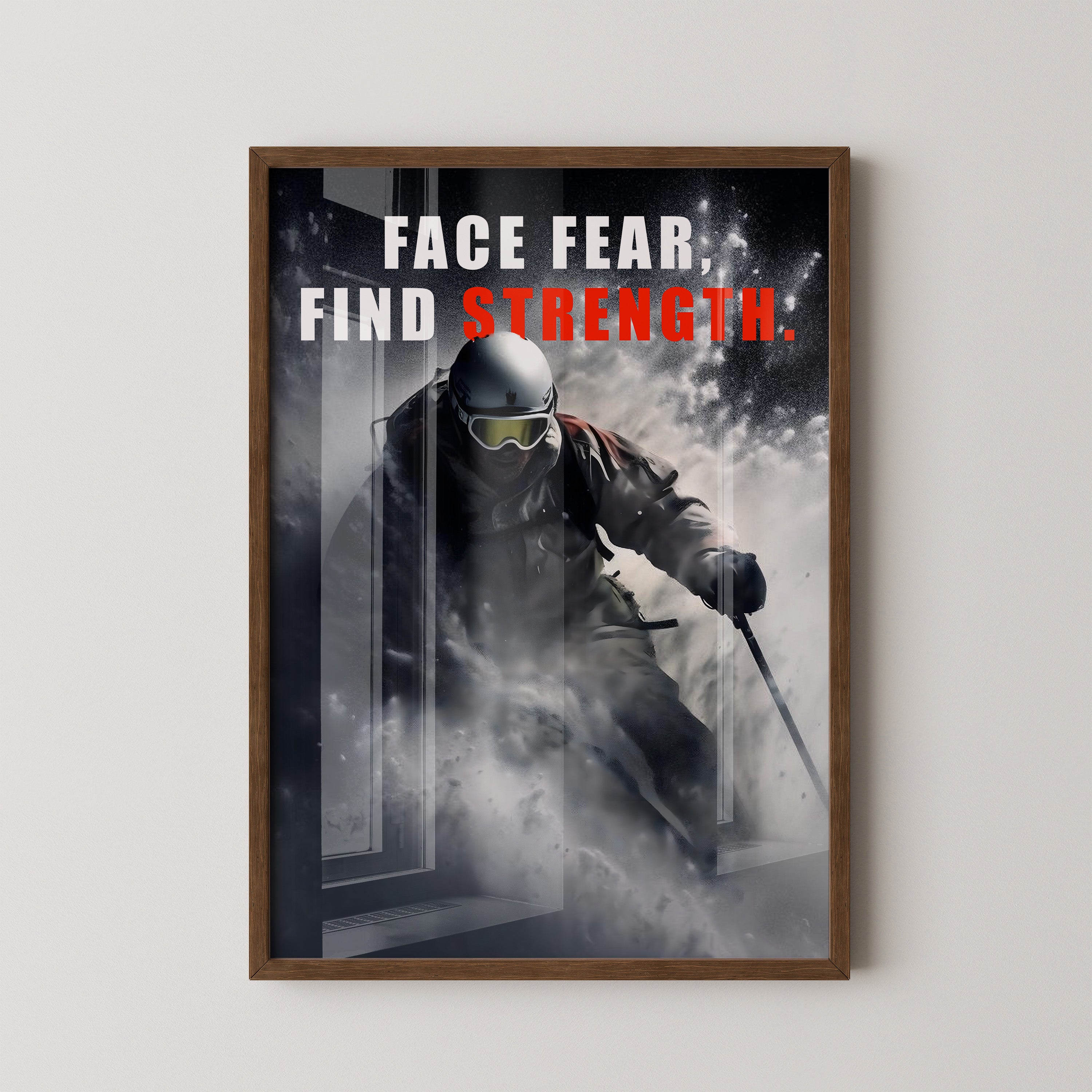 Skifahrer Schneeaction Dynamik