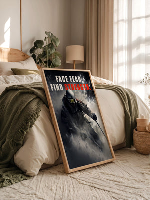 Skifahrer Schneeaction Dynamik