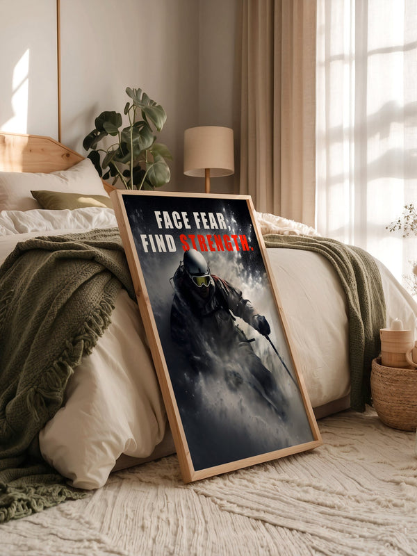 Skifahrer Schneeaction Dynamik