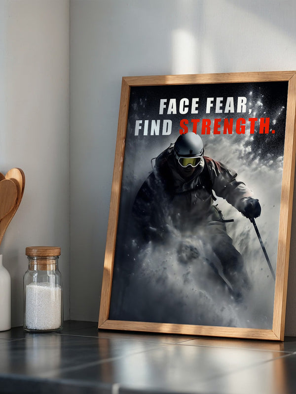 Skifahrer Schneeaction Dynamik