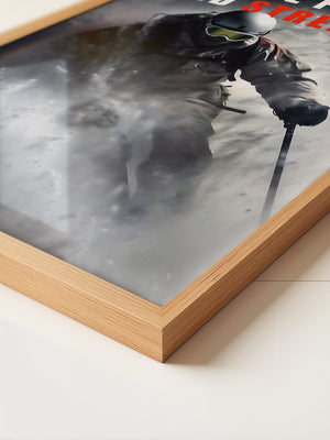 Skifahrer Schneeaction Dynamik