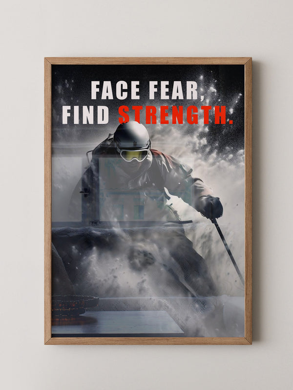 Skifahrer Schneeaction Dynamik