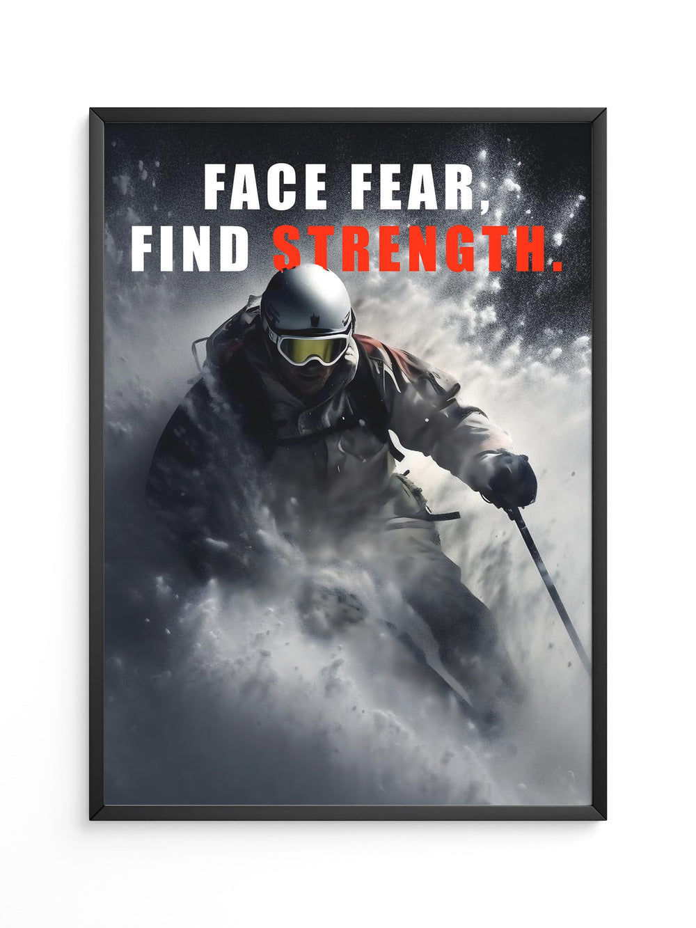 Skifahrer Schneeaction Dynamik