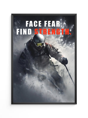 Skifahrer Schneeaction Dynamik