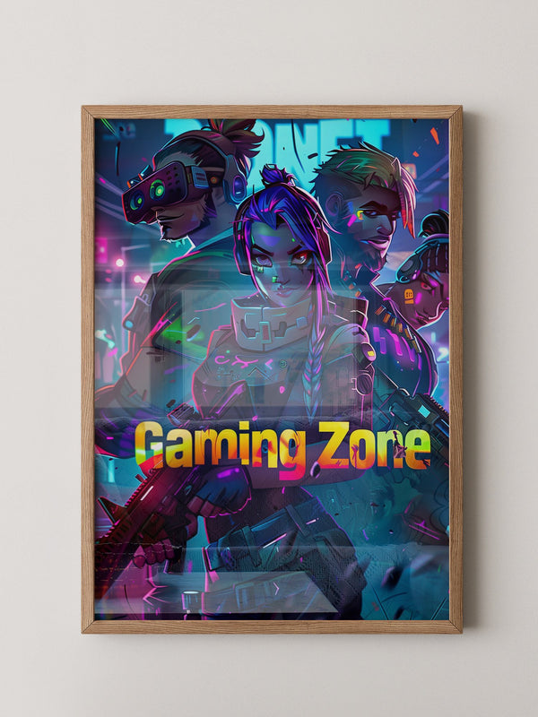 Gaming Charaktere Neonfarben