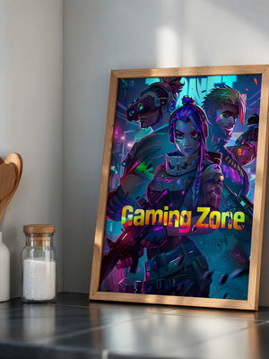 Gaming Charaktere Neonfarben