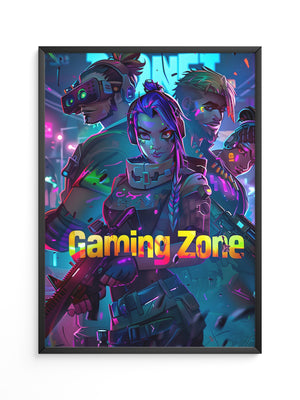 Gaming Charaktere Neonfarben