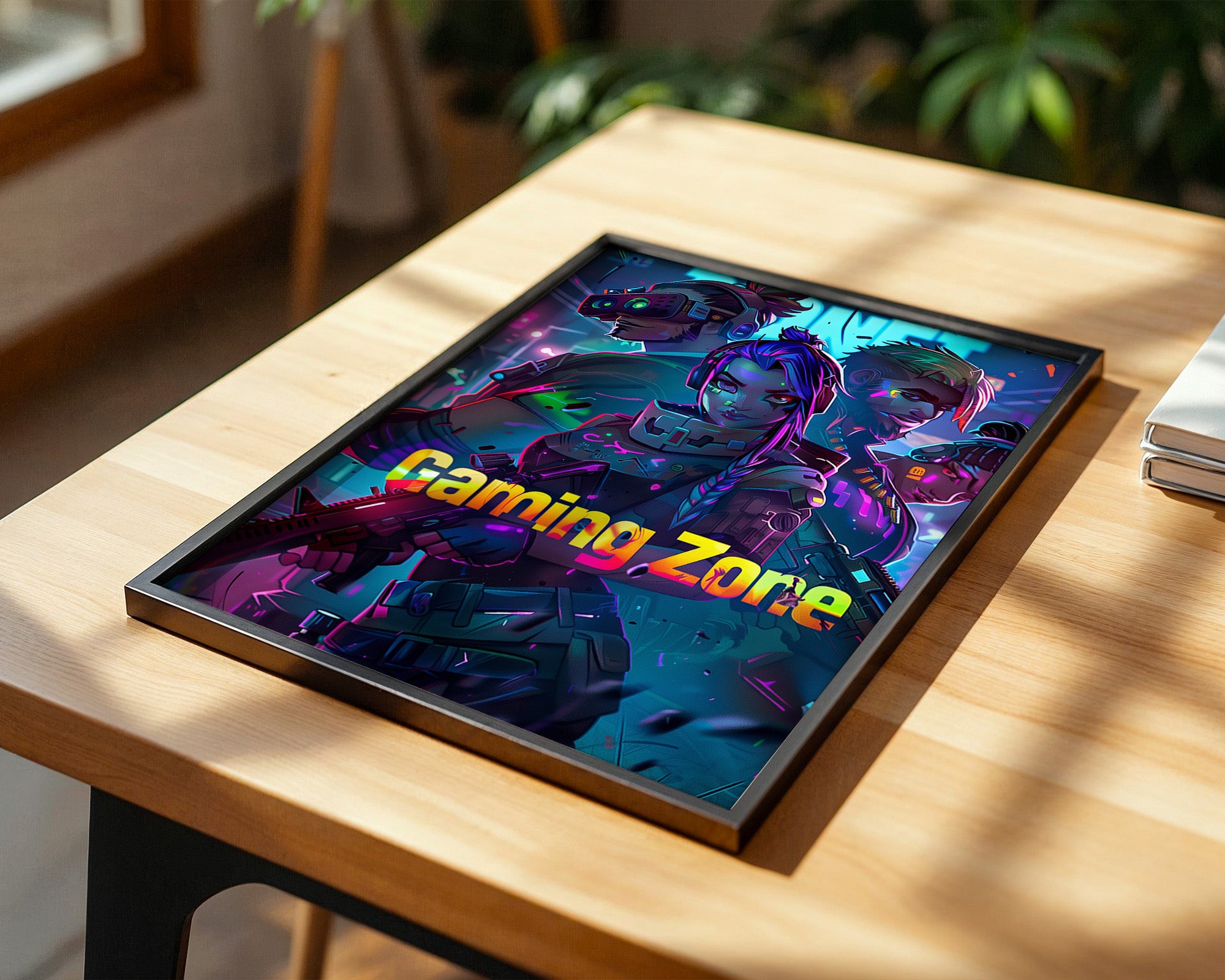 Gaming Charaktere Neonfarben