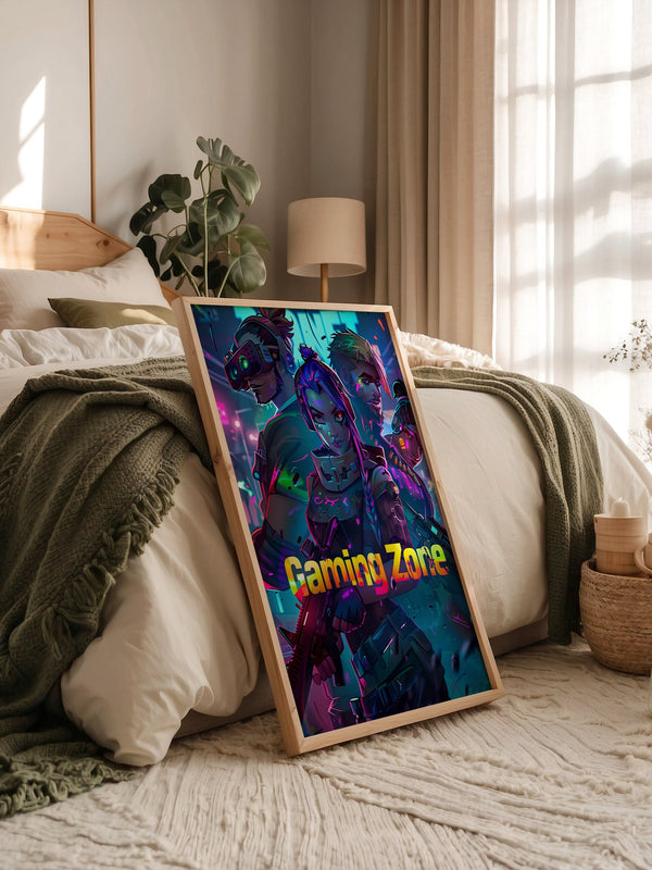 Gaming Charaktere Neonfarben