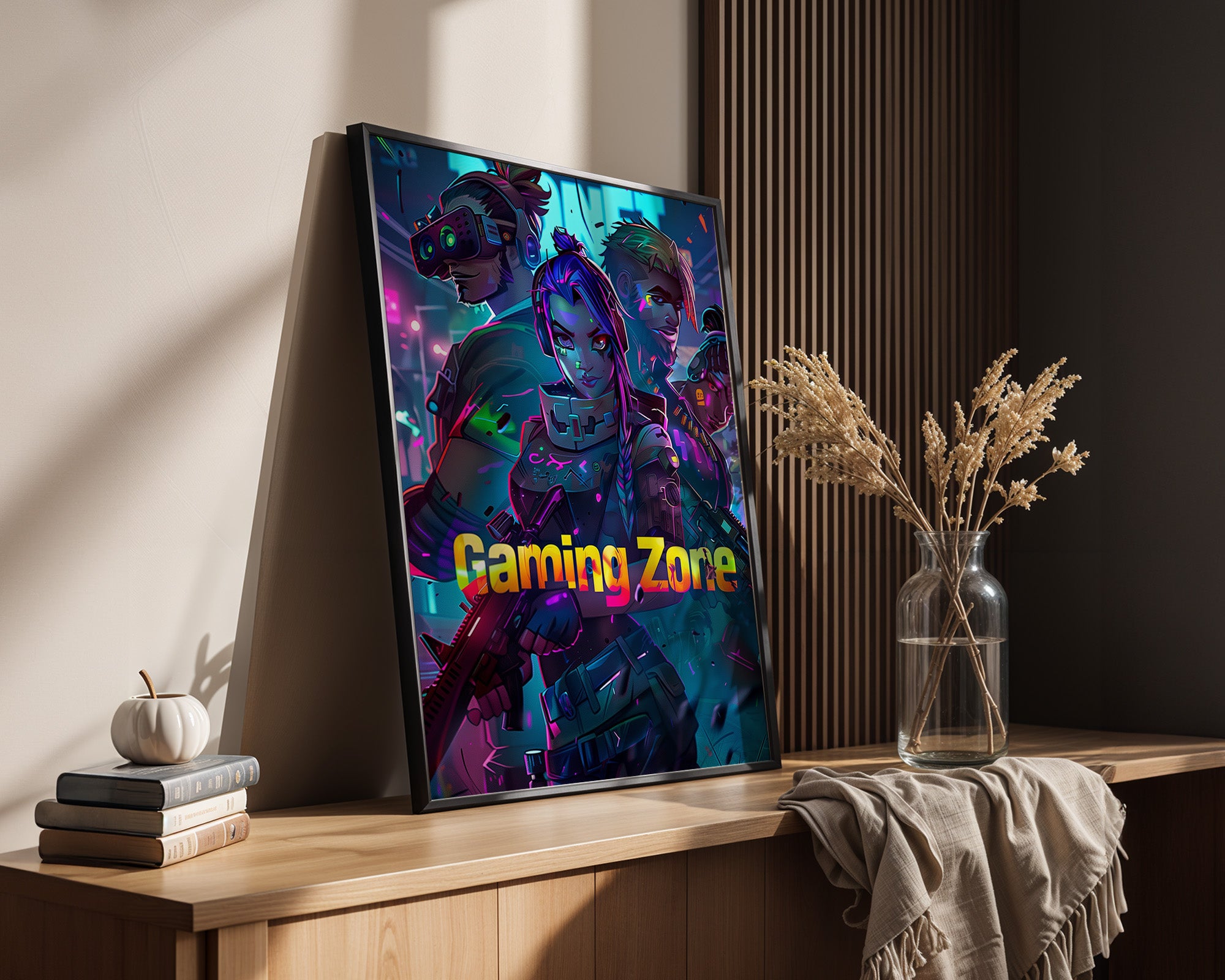 Gaming Charaktere Neonfarben