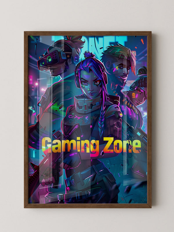 Gaming Charaktere Neonfarben