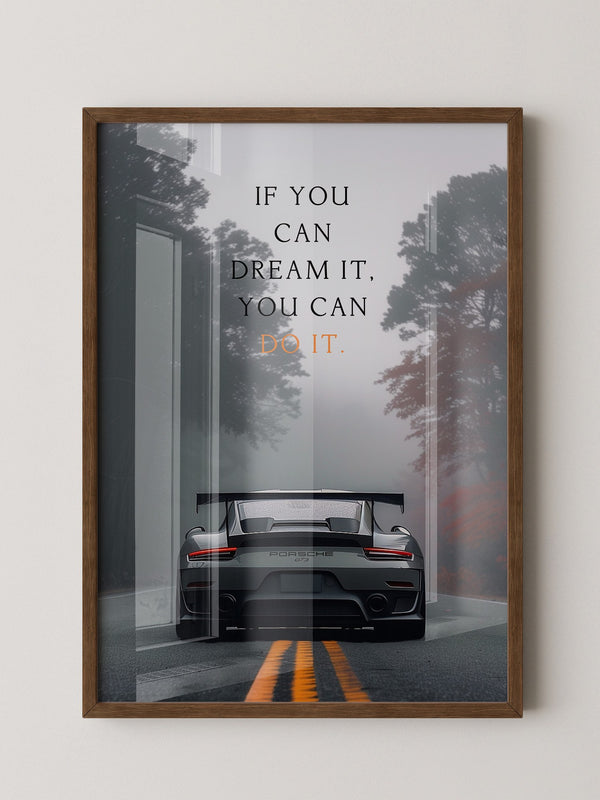 Porsche Nebel Fahrt