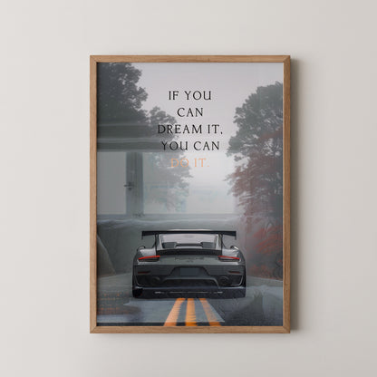 Porsche Nebel Fahrt
