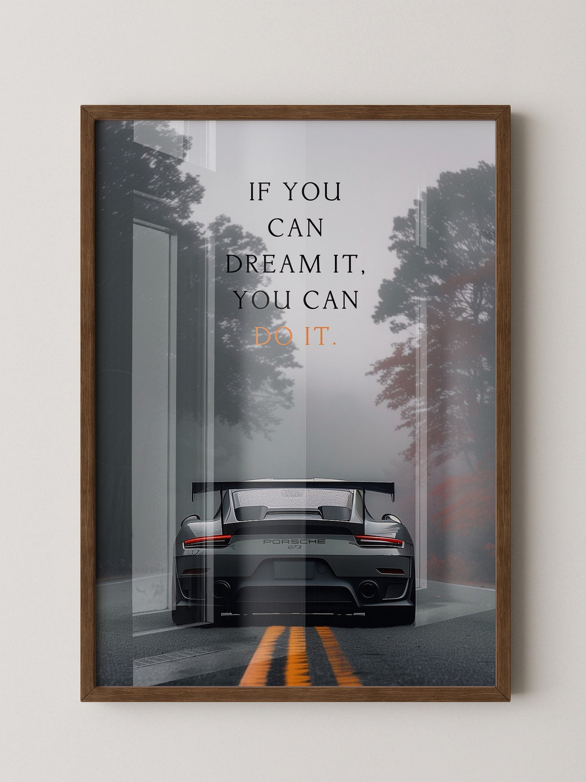 Porsche Nebel Fahrt