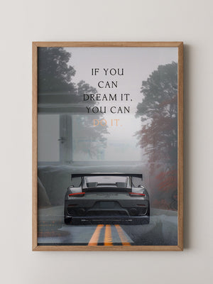 Porsche Nebel Fahrt