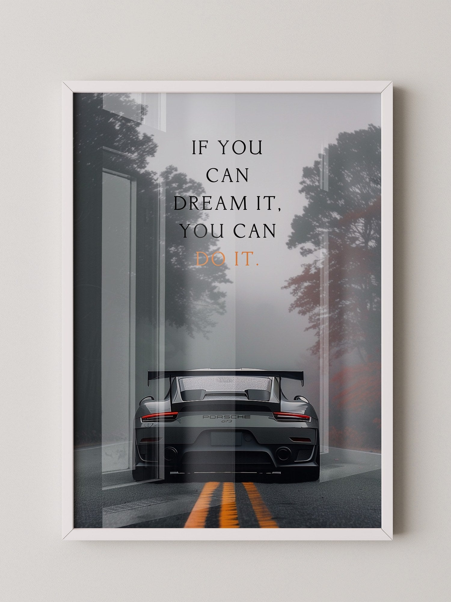 Porsche Nebel Fahrt