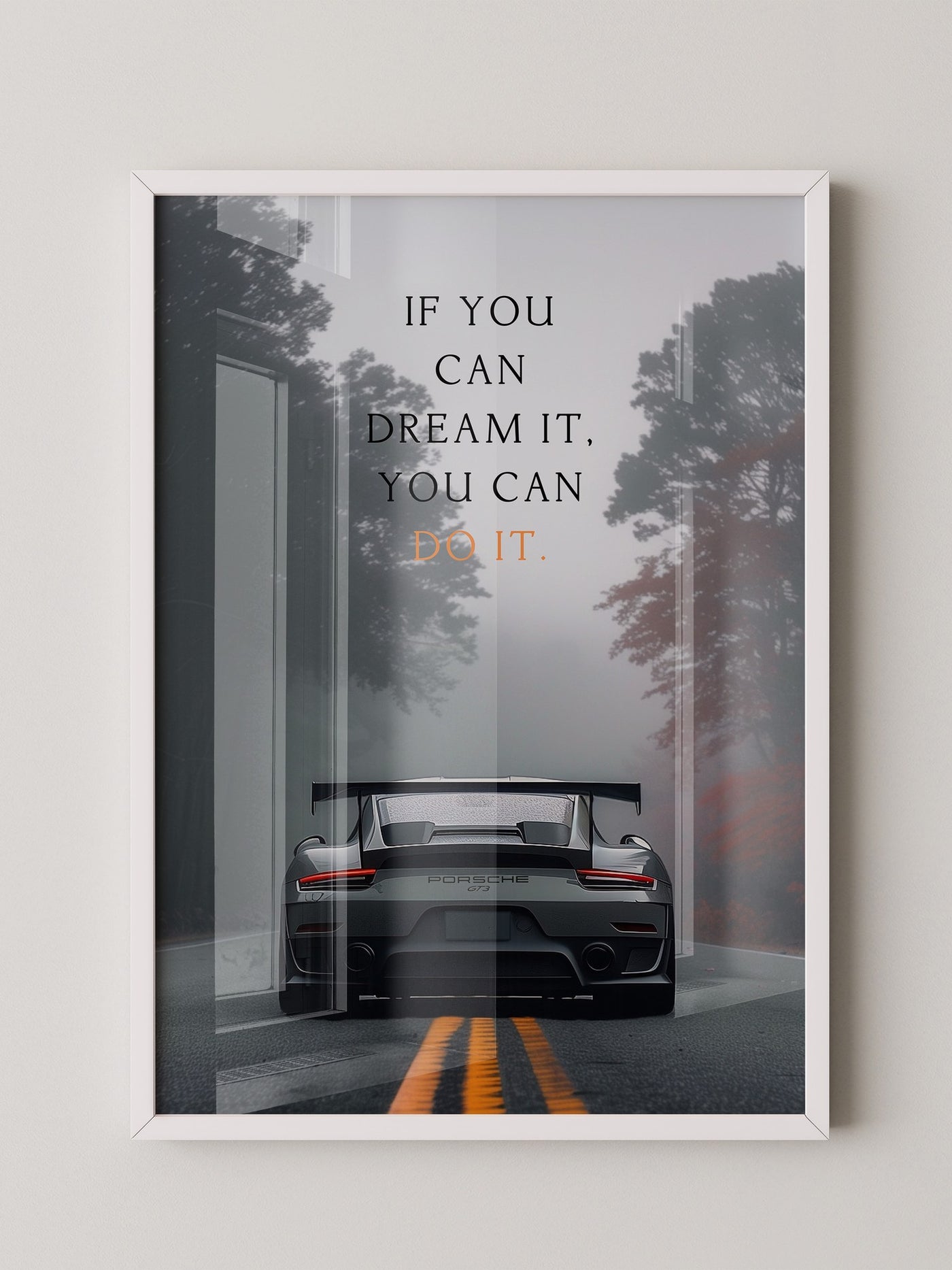 Porsche Nebel Fahrt