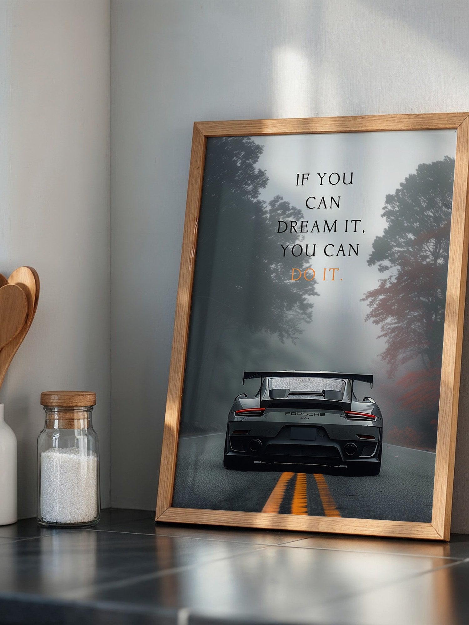 Porsche Nebel Fahrt