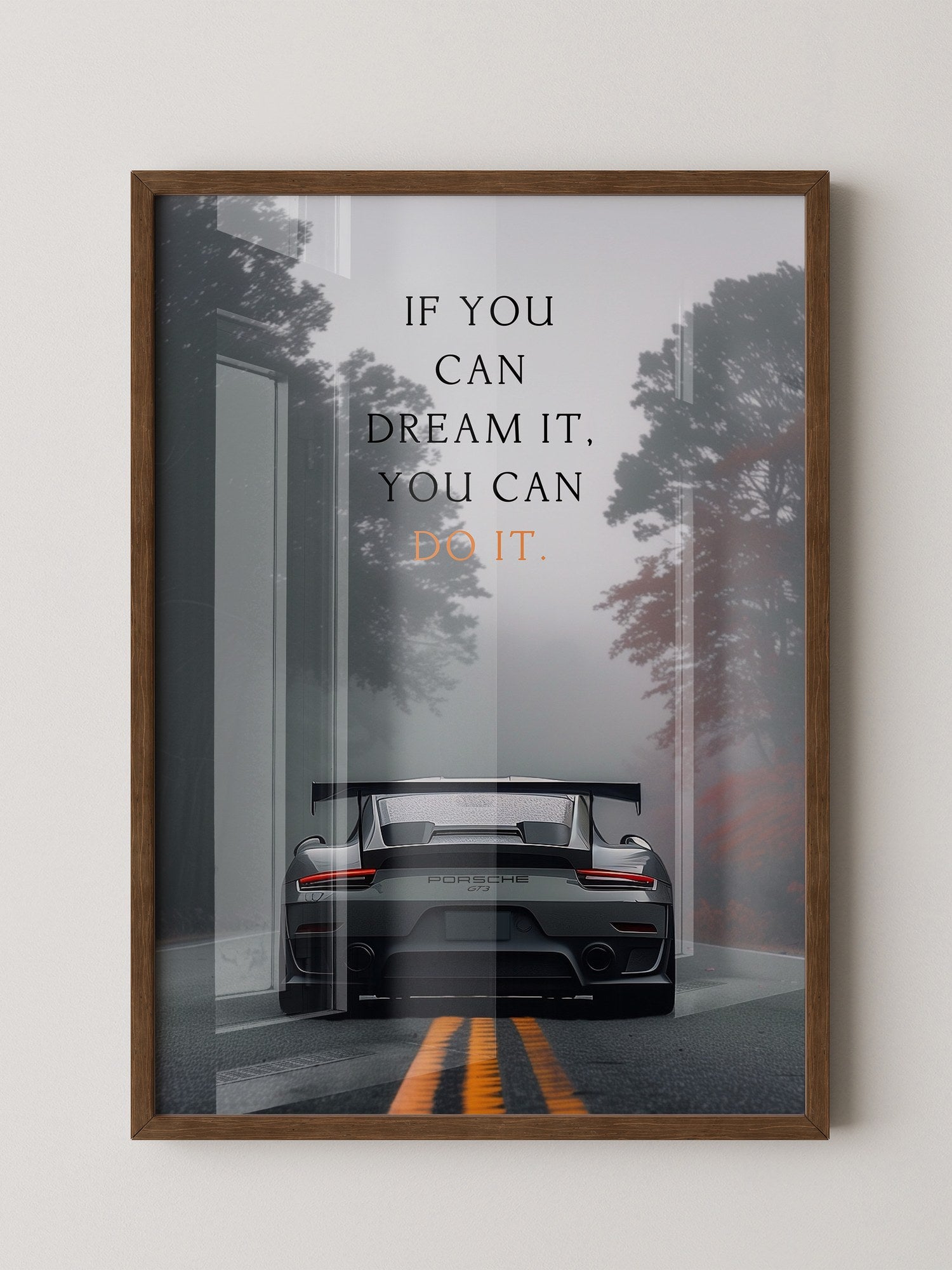Porsche Nebel Fahrt