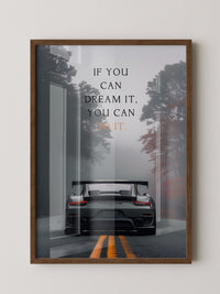 Porsche Nebel Fahrt