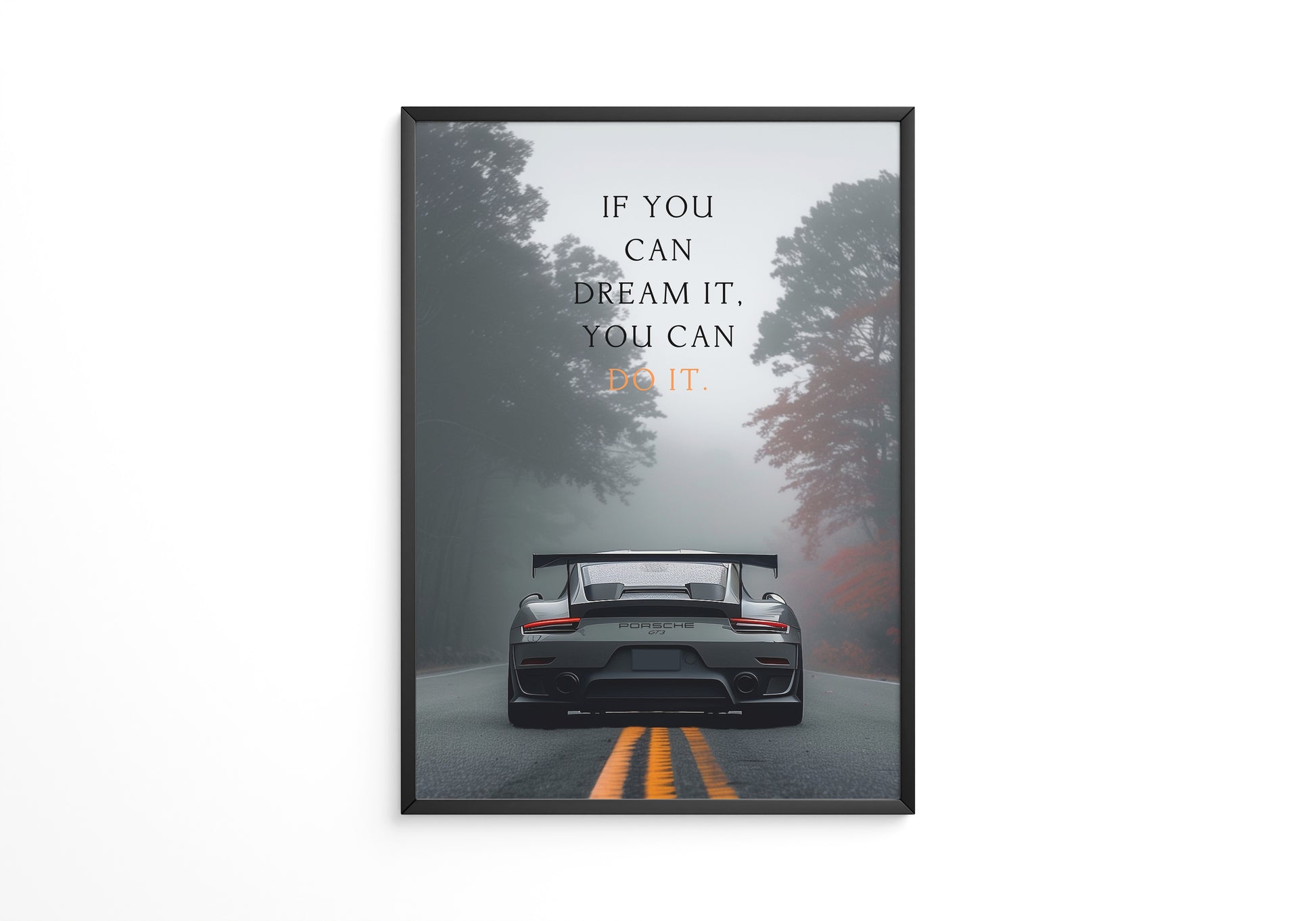 Porsche Nebel Fahrt