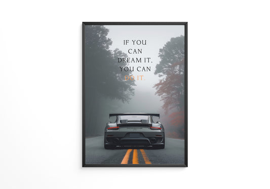 Porsche Nebel Fahrt