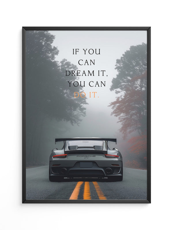 Porsche Nebel Fahrt