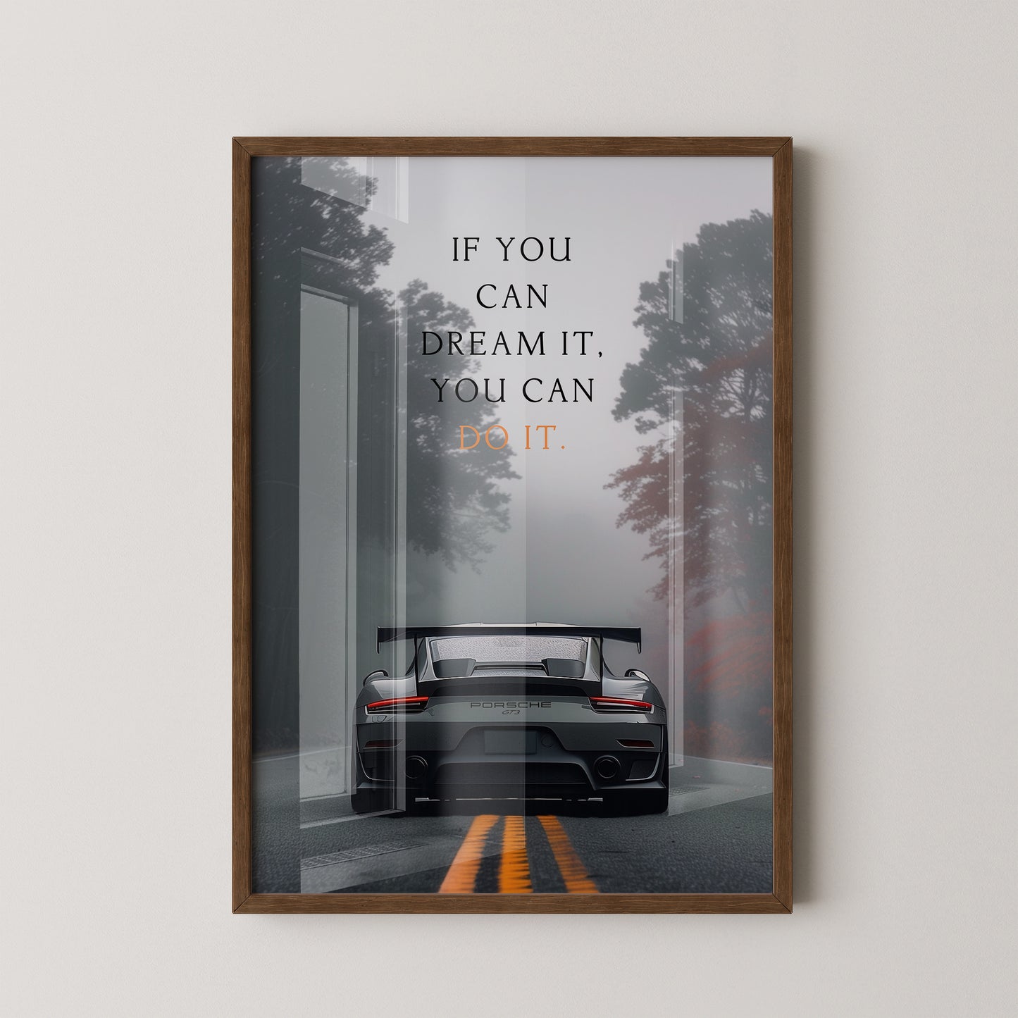 Porsche Nebel Fahrt