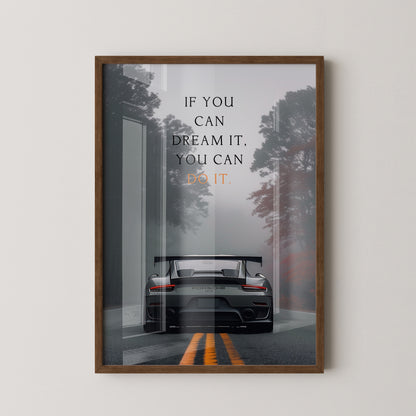 Porsche Nebel Fahrt