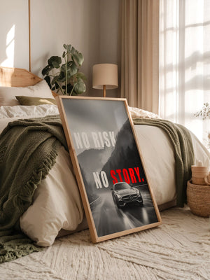 Mercedes Fahrt Regen Graustufen