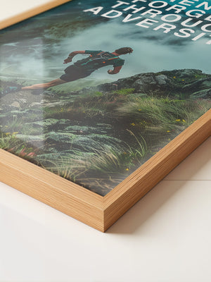 Läufer Bergpfad Wolken