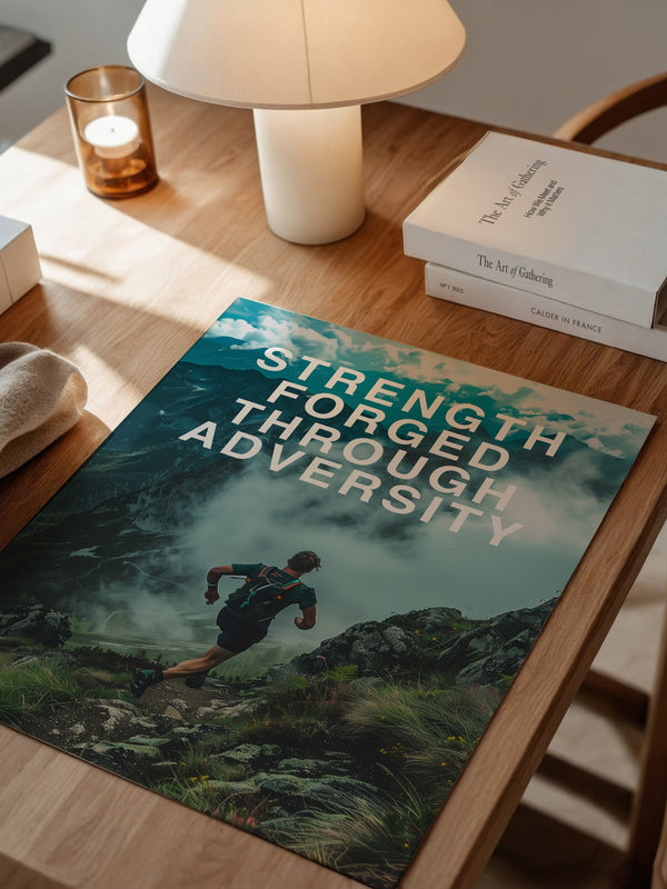 Läufer Bergpfad Wolken