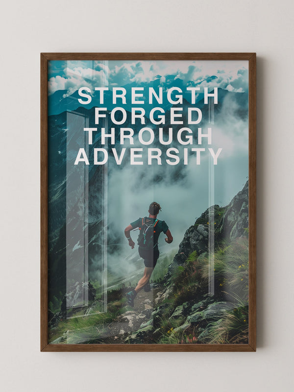 Läufer Bergpfad Wolken