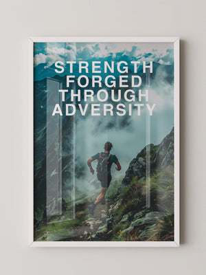 Läufer Bergpfad Wolken