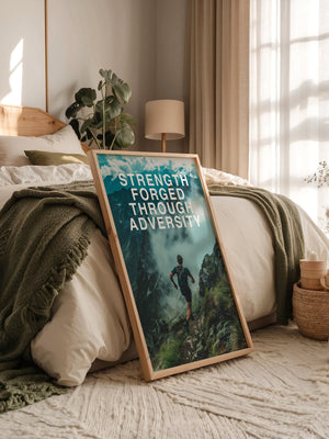 Läufer Bergpfad Wolken