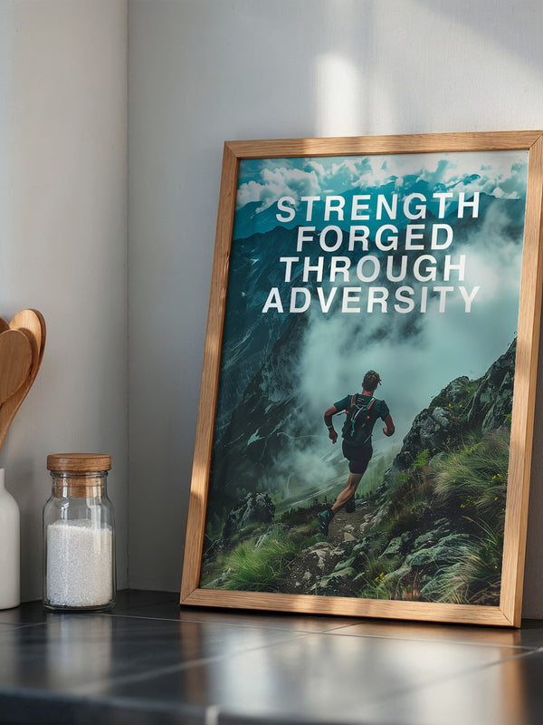 Läufer Bergpfad Wolken